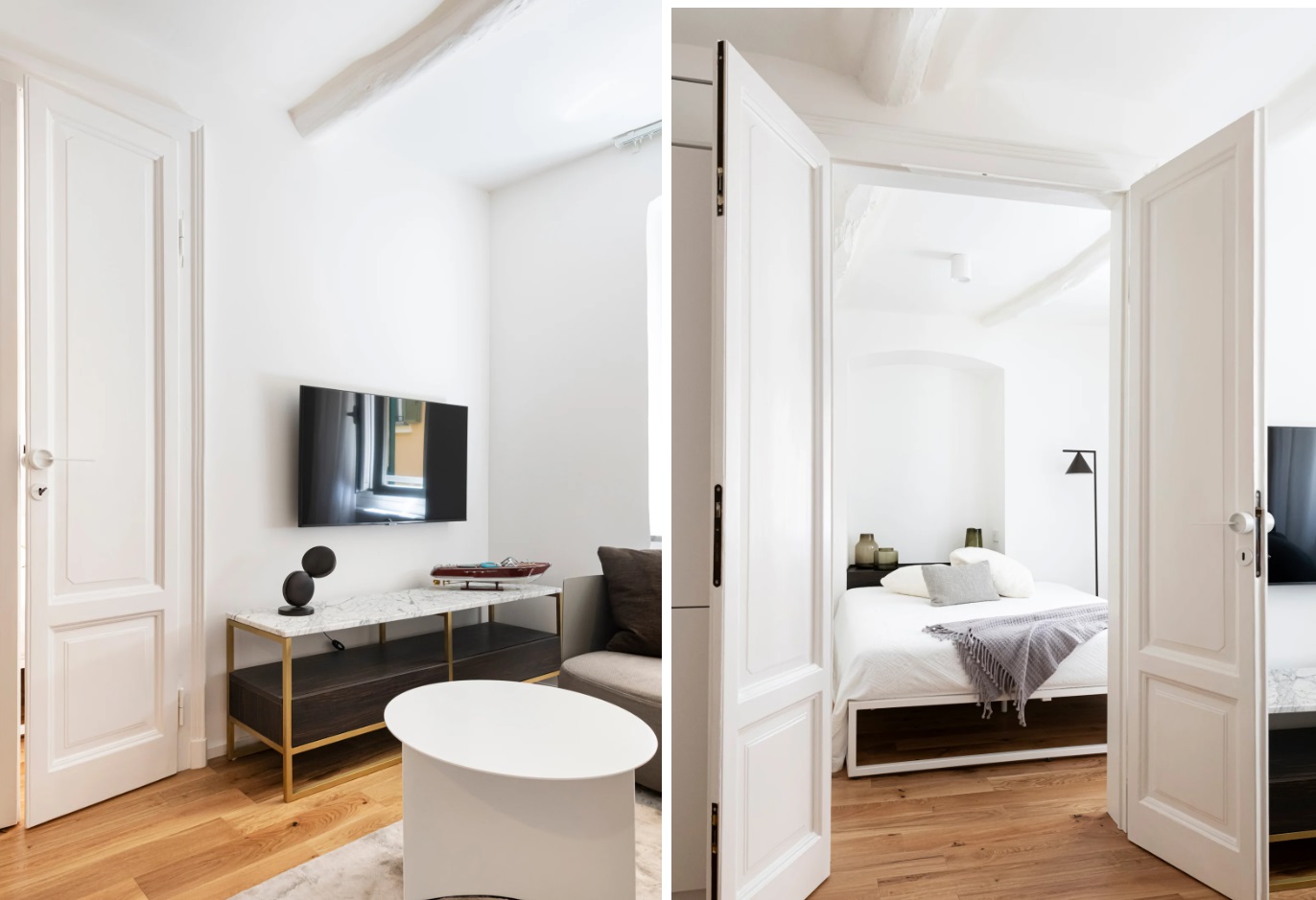 Kohutka Cottage SENAA architekti living door to bedroom