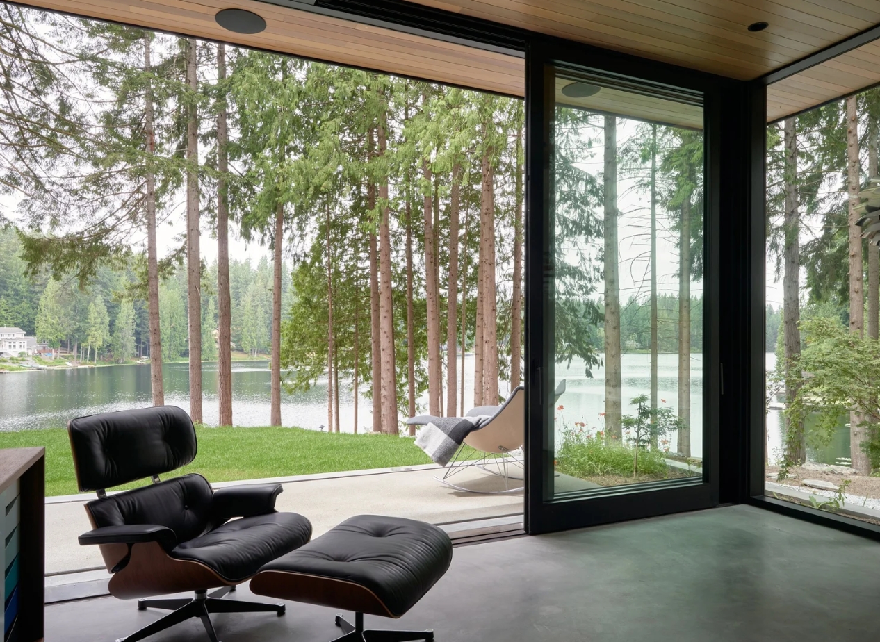 Lakefront House from Stephenson Design Collective eames chair design