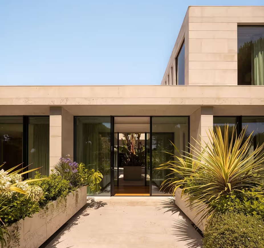 Portugal V shape architecture house entrance