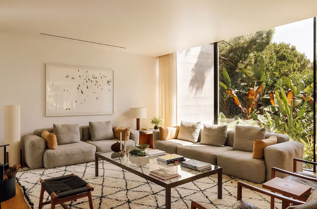 Portugal V shape architecture house interior