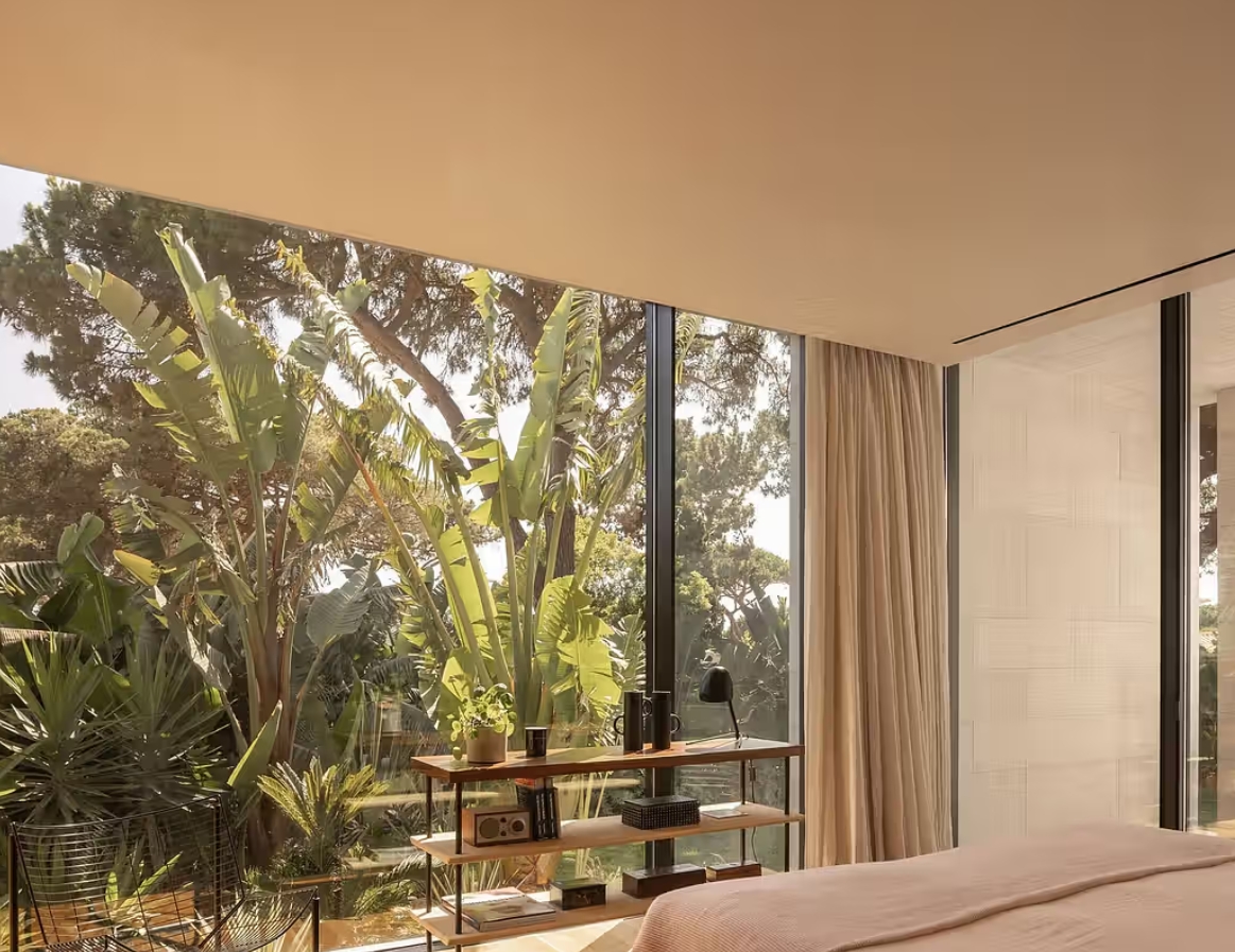 Portugal V shape architecture house secondary bedroom inerior design view