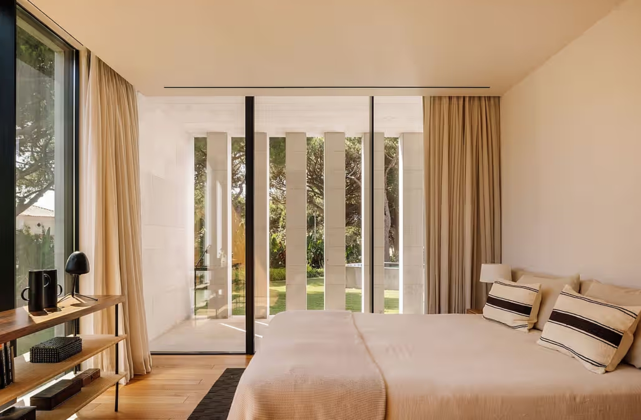 Portugal V shape architecture house secondary bedroom inerior design