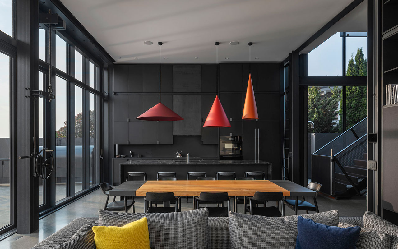 Retreat Design Lake Washington Pattern House by Olson Kundig living closed