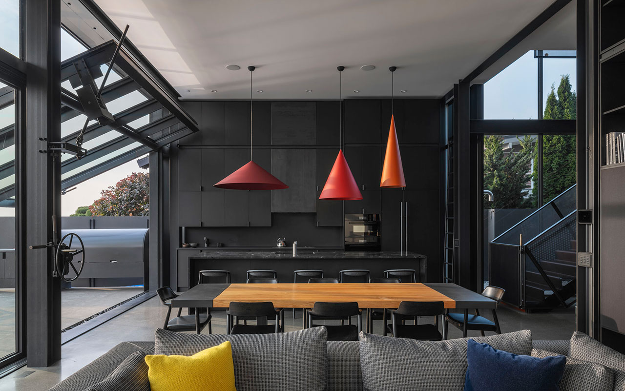 Retreat Design Lake Washington Pattern House by Olson Kundig living open