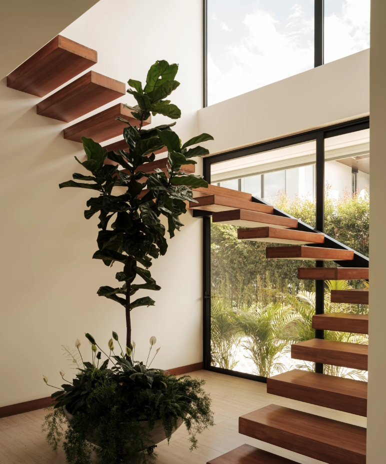 Riba House Architecure Floating stairase