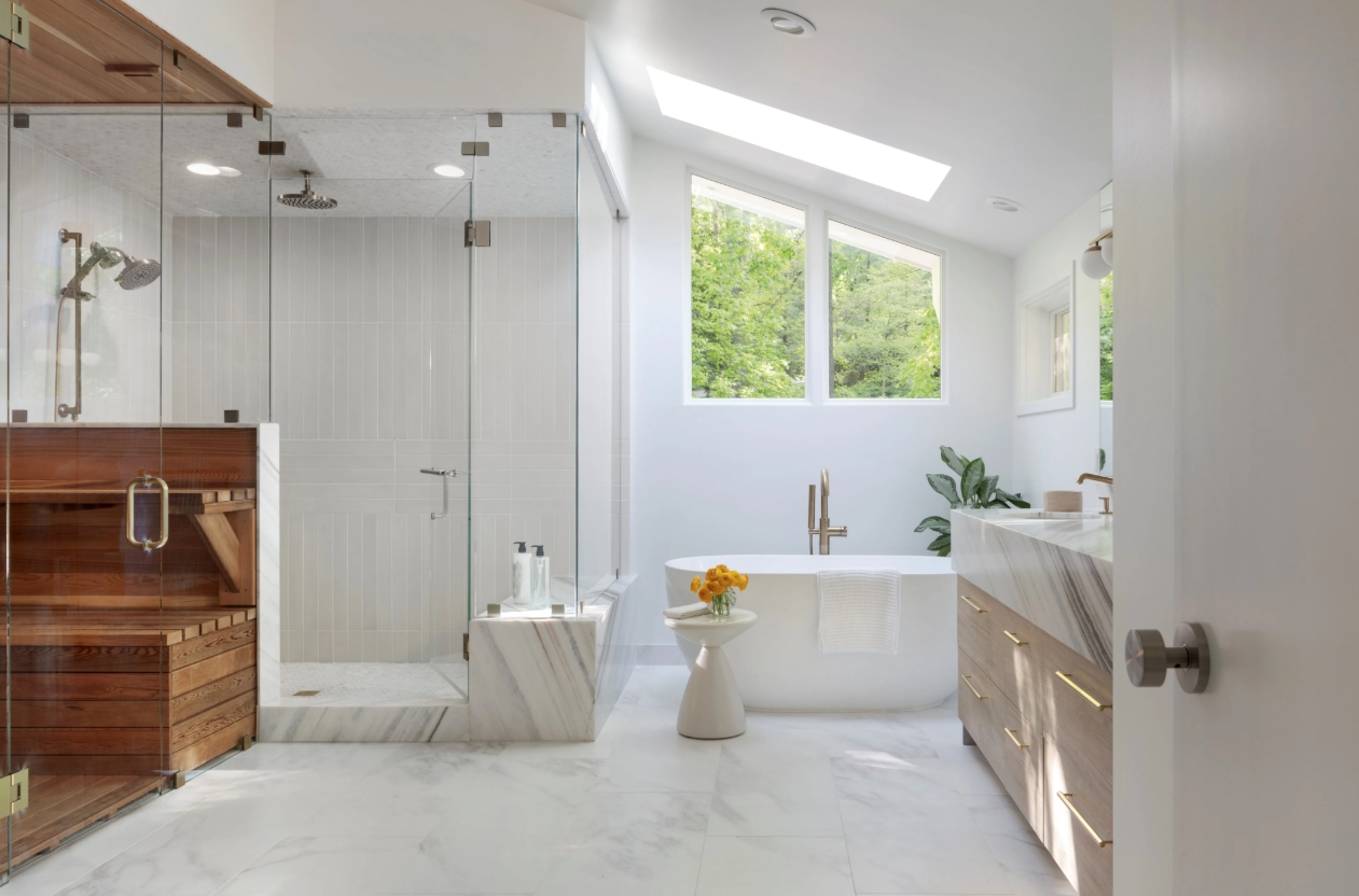 Sodon Lake House from Disbrown Iannuzzi bathroom sauna