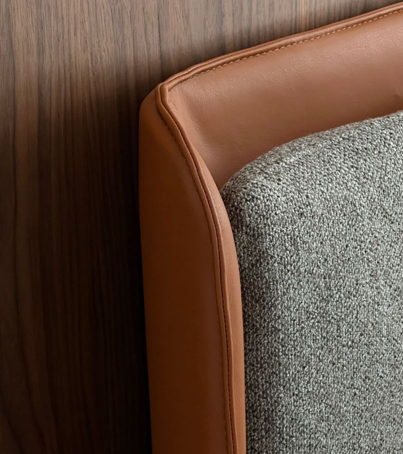 Bari apartment bedroom bed headboard