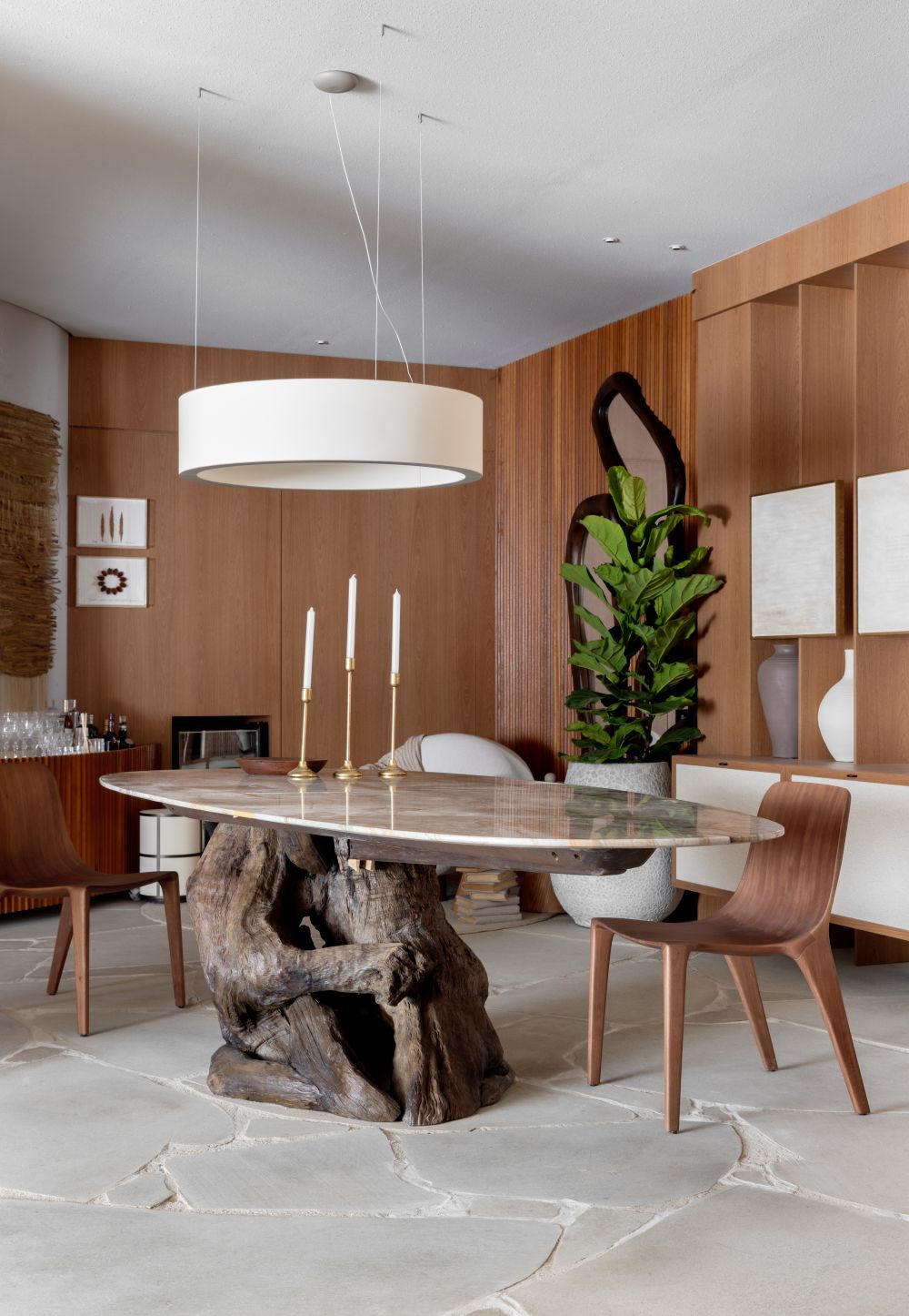 Brazil Apartment Intereior Design Living Dining Table