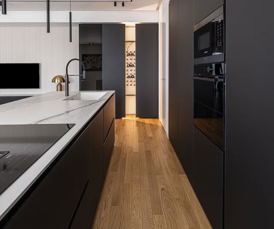 Clubdesign Architecture Studio Apartment interior design black floor