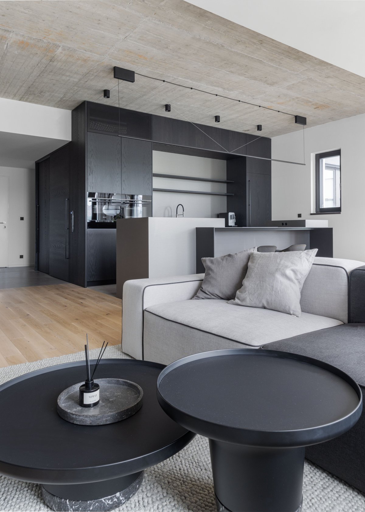 Industrial Calm Above the River Decor by MARINA NOVA SMLXL kitchen