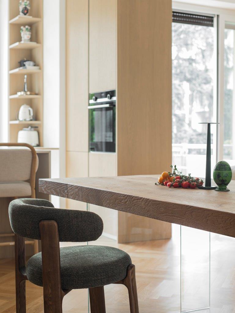 Milan apartment from Gabriela Casagrande accent chair