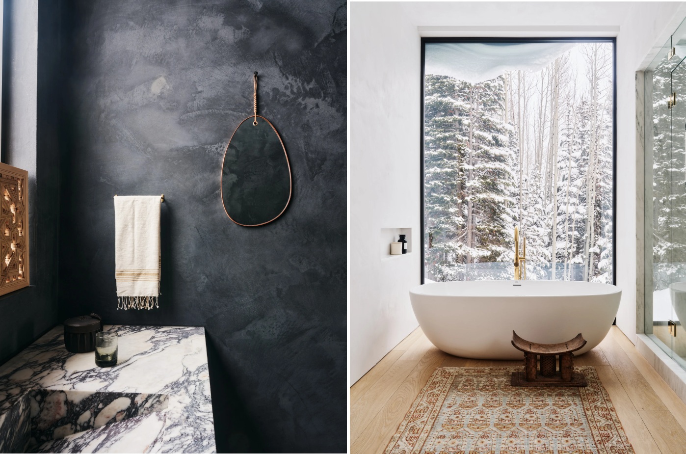 Nest Mountain Modern Cabin bathroom