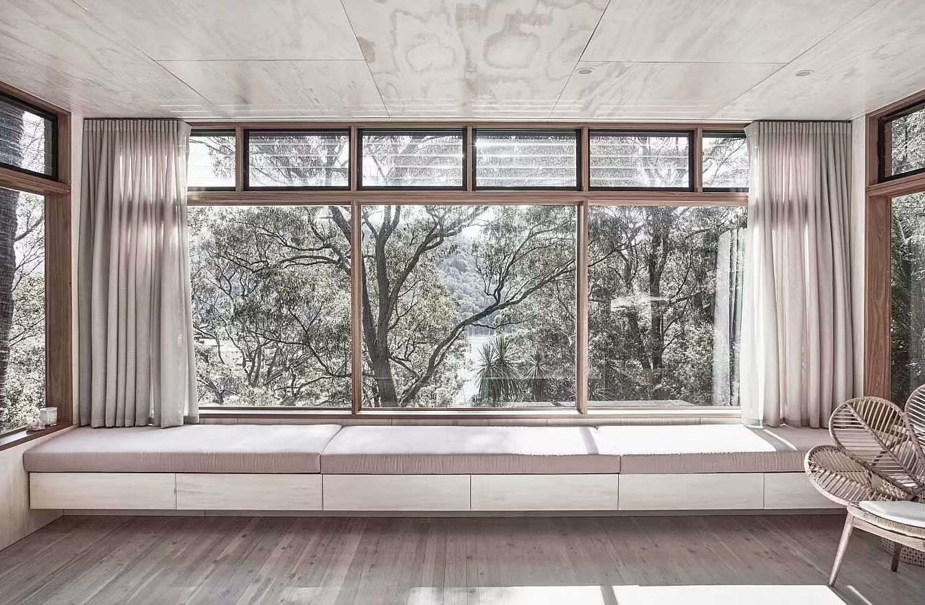 Rama Architecture Container House large windows with seating