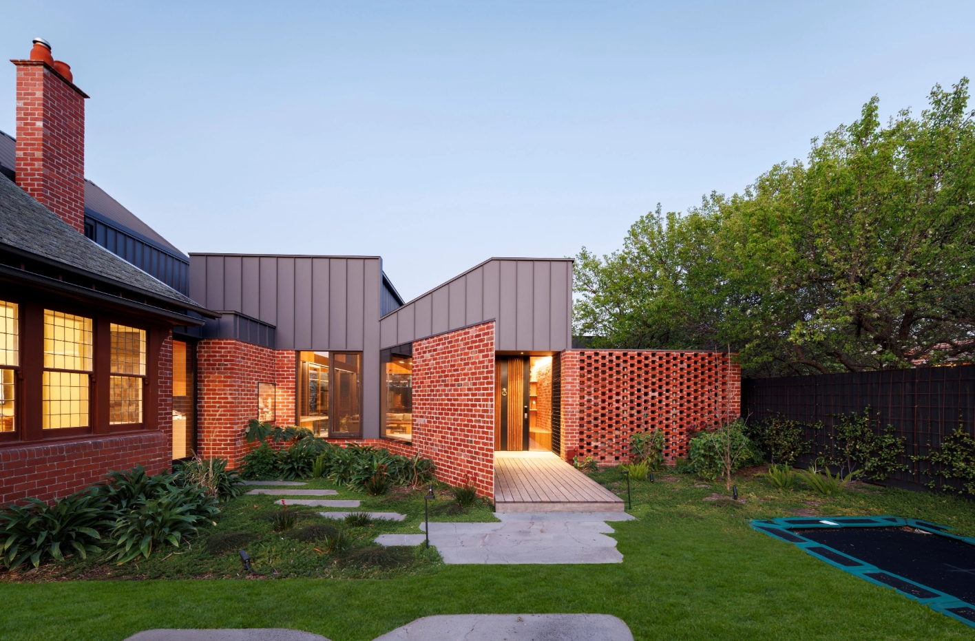 Red Brick House Architecture Australia entrance view
