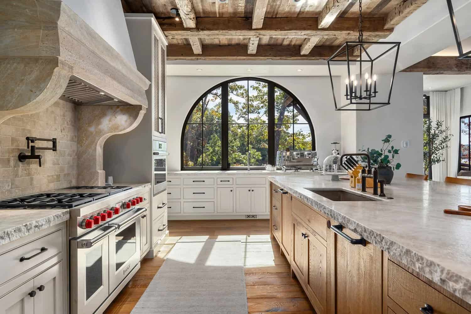 Ridgeline Design Studio Rustic Modern Dream Home South Carolina large kitchen