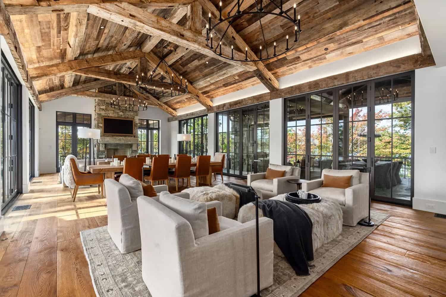 Ridgeline Design Studio Rustic Modern Dream Home South Carolina open space