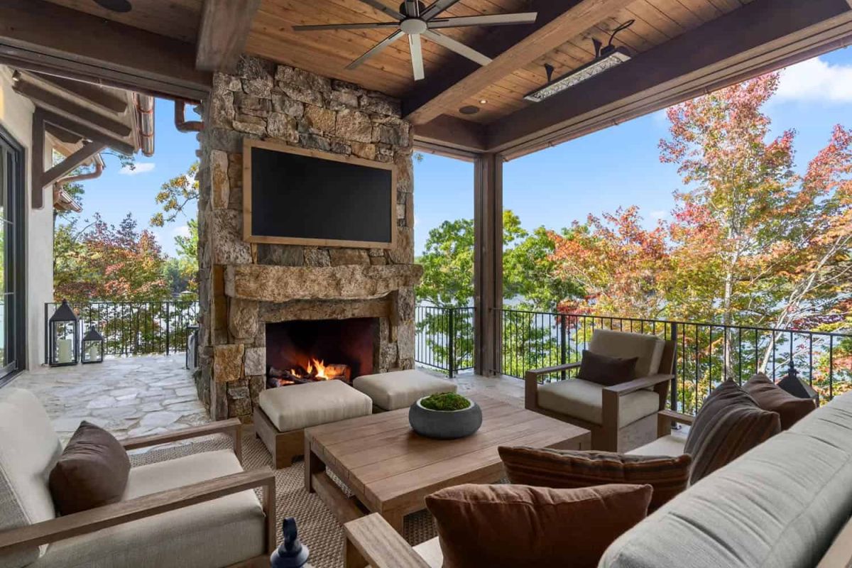 Ridgeline Design Studio Rustic Modern Dream Home South Carolina patio