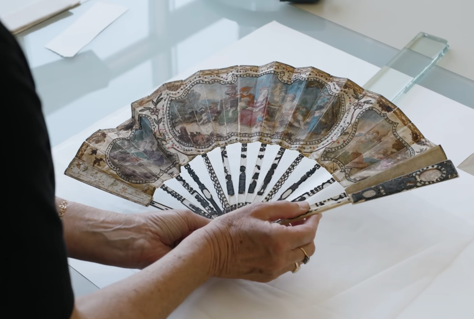 Dive into the Painstaking Process of Restoring an 18th-Century Fan