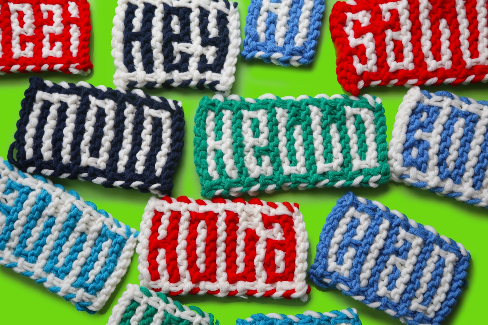 From the Creator of Typeknitting, ‘Knit Hello’ Is a Font and a Knitting Pattern in One
