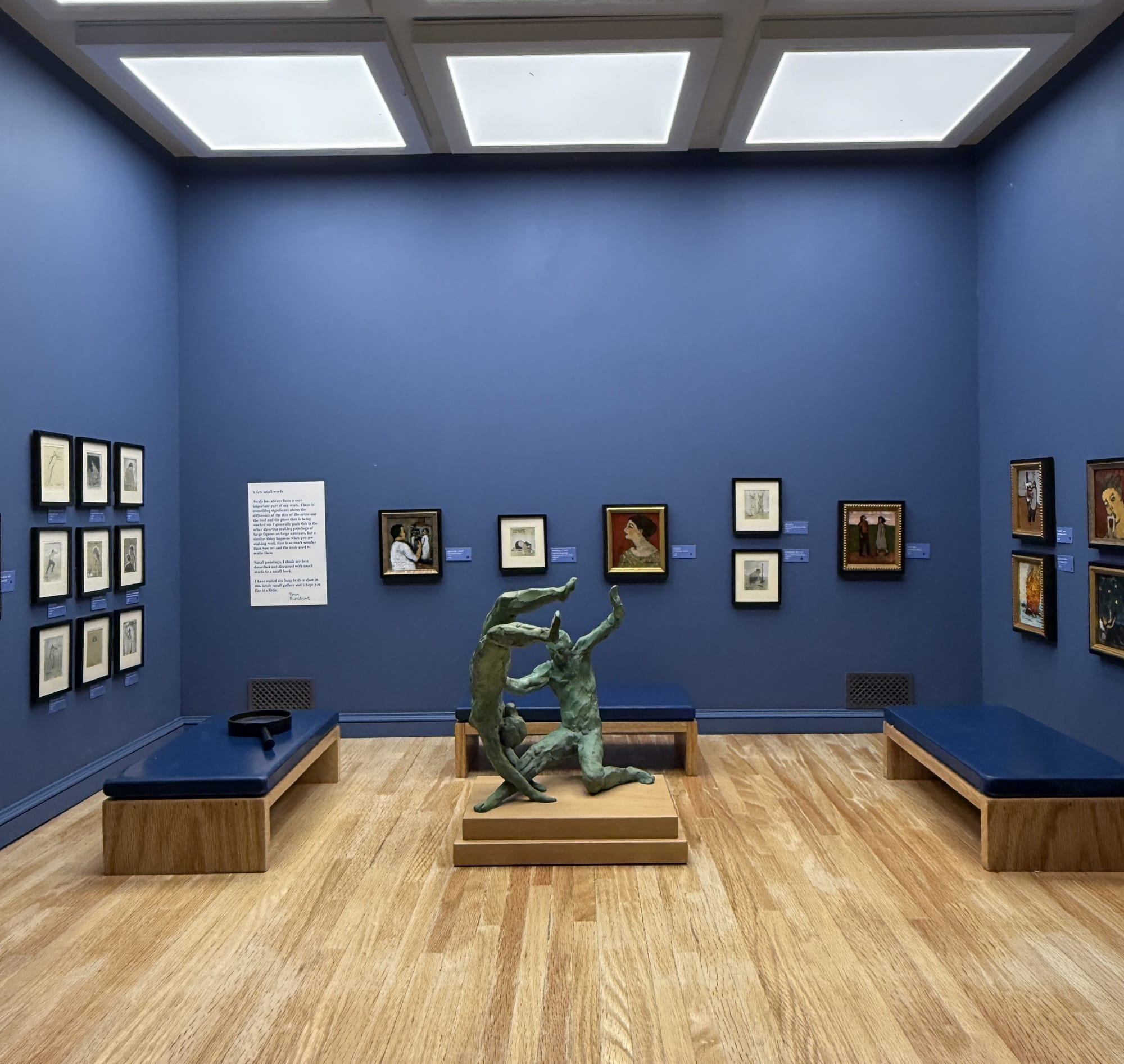 the interior of an exhibition in a 1/6-scale gallery space