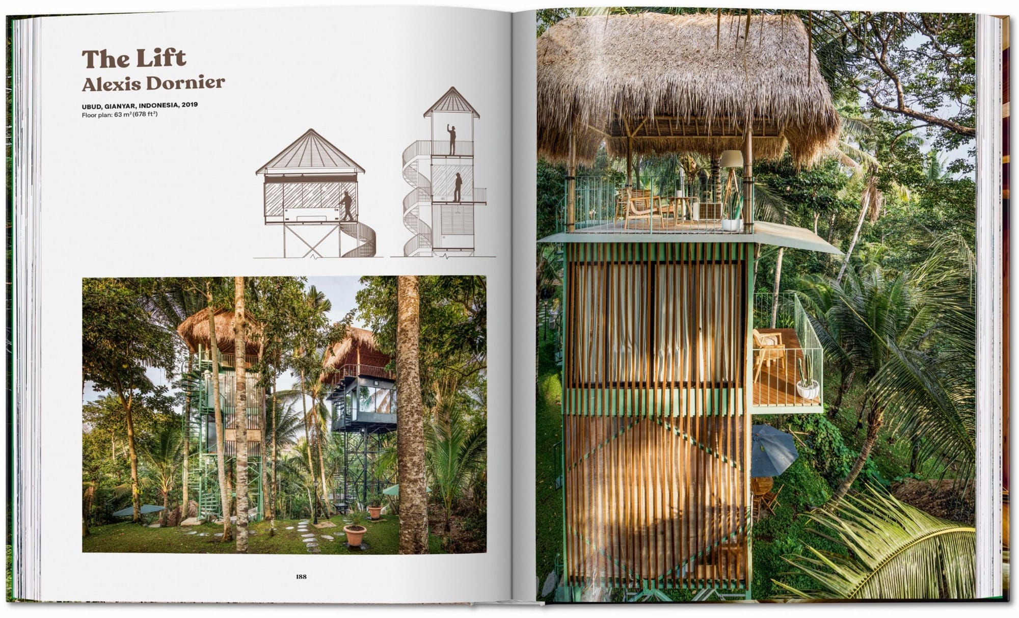 a book spread from Modern Tree Houses