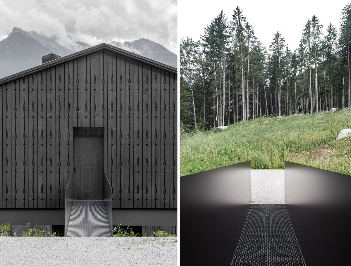 Amonti Chalets Design Architecture Entrance