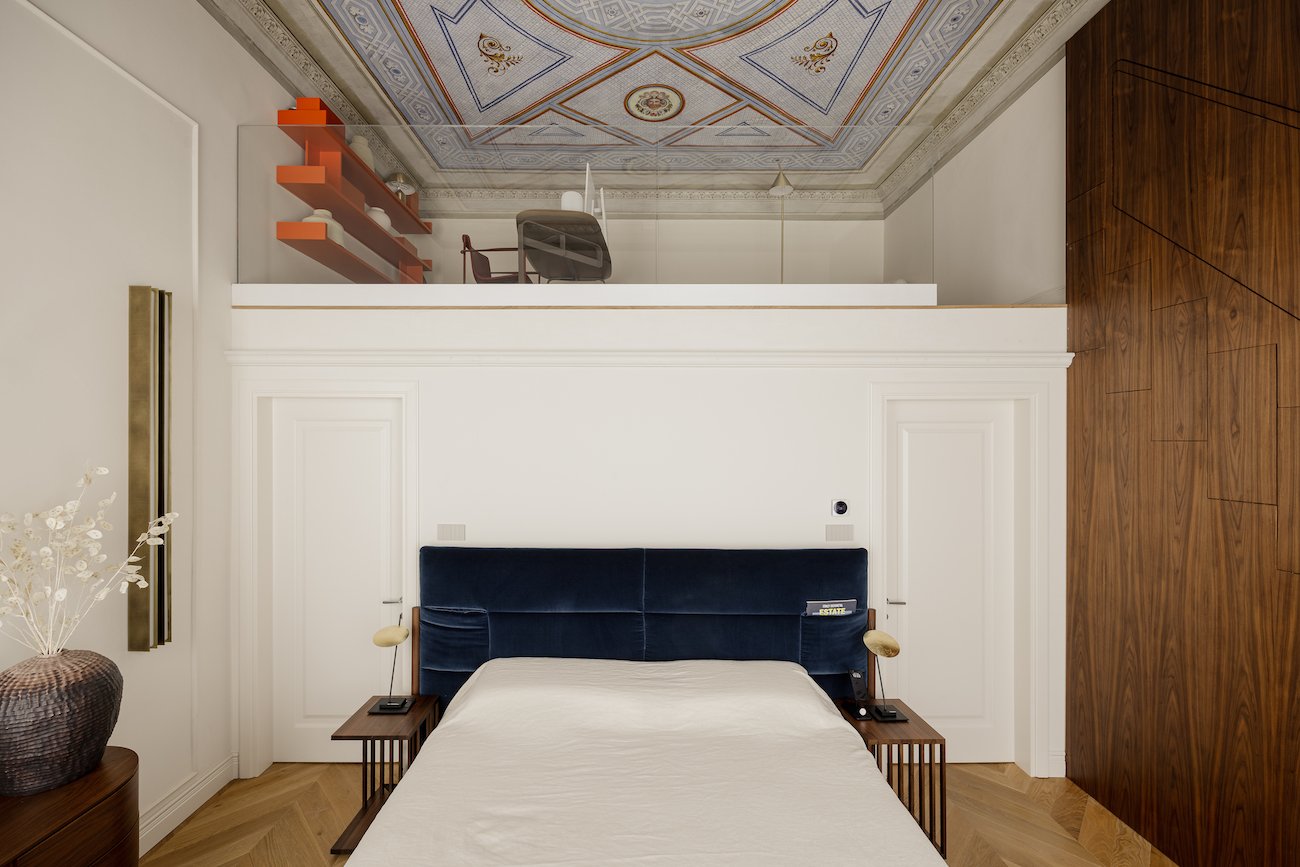 Casa A Florence Interior Design bedroom staircase