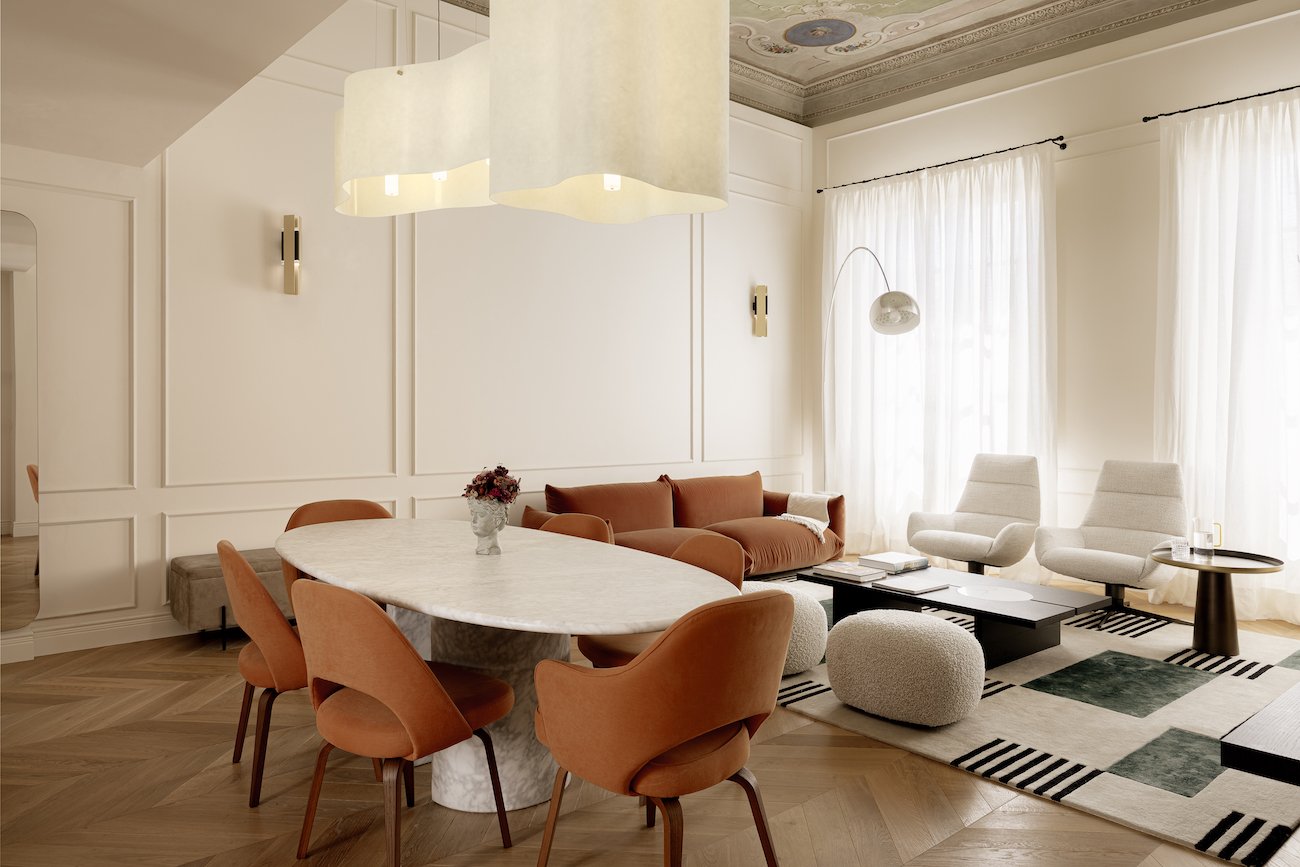 Casa A Florence Interior Design dining area