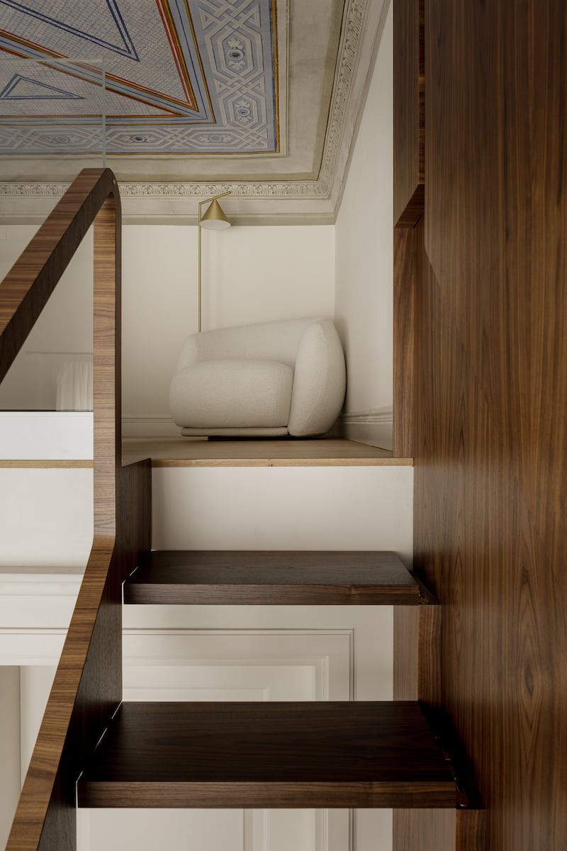 Casa A Florence Interior Design wood stairs