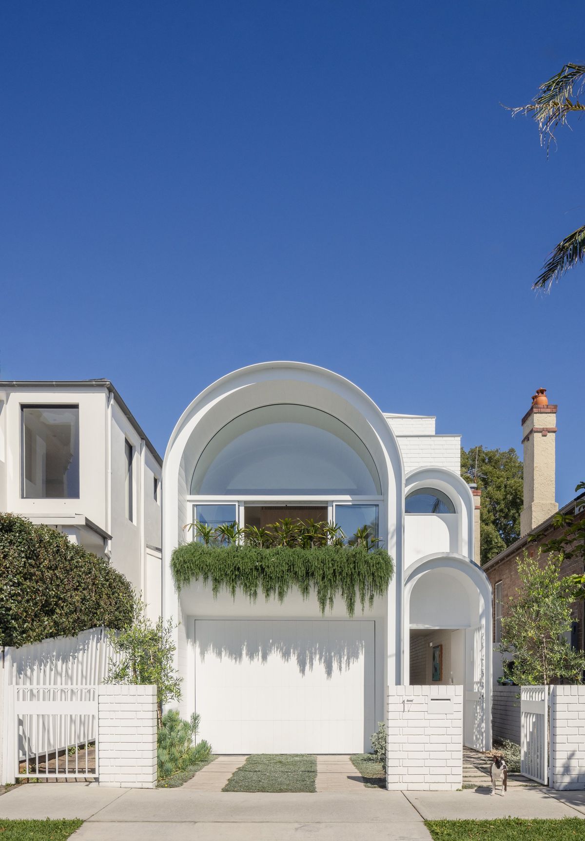 House Is a Playful Dance of Curves roof back