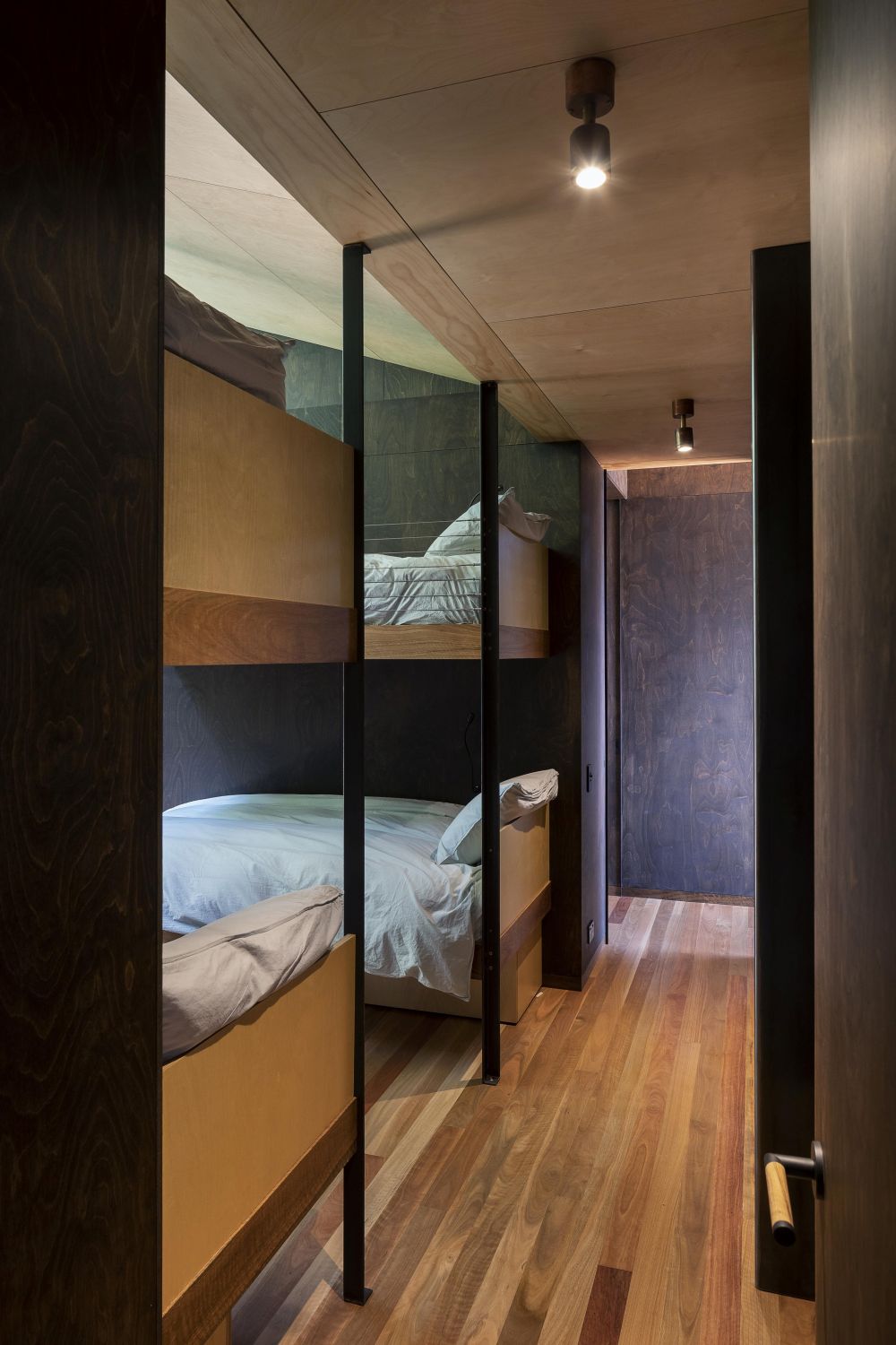 New Zeeland Kawakawa Bach Herbst Architects bunk beds