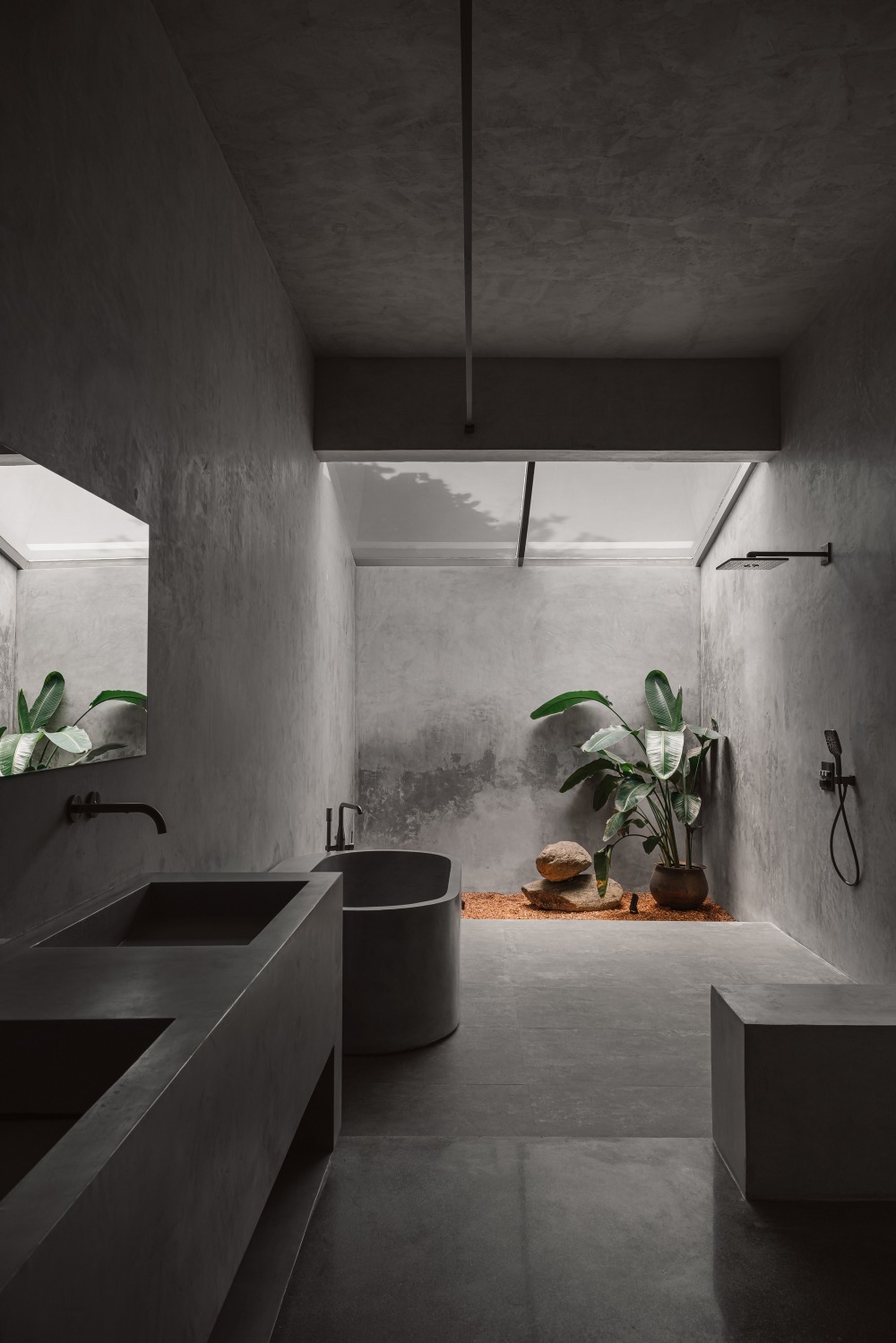 Zenhouse Studio Nirvana concrete decor bathroom
